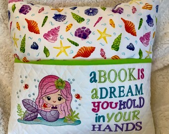 reading pillows etsy