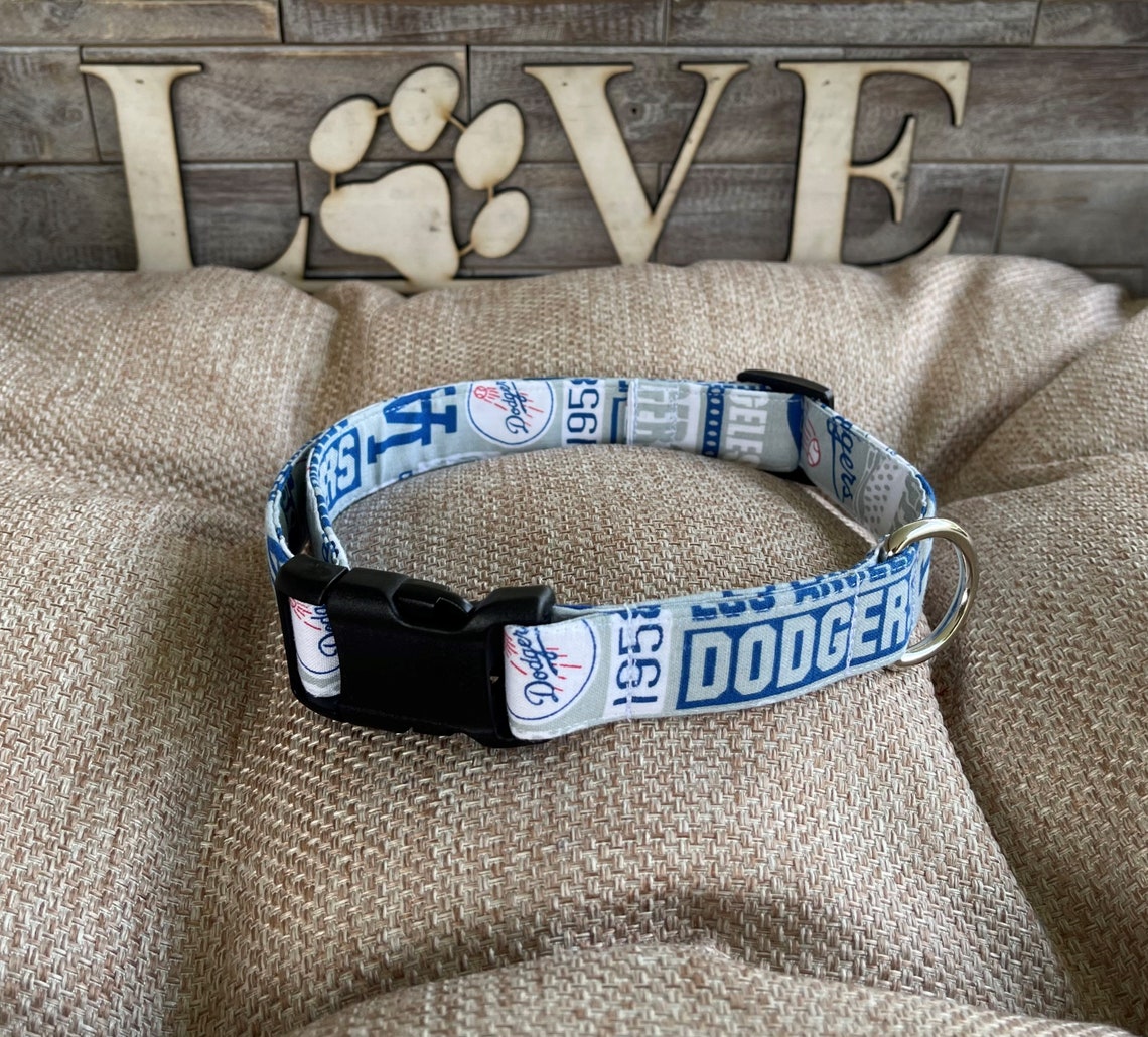 Los Angeles Dodgers Collar LA Dodgers Dog Collar Handmade Etsy