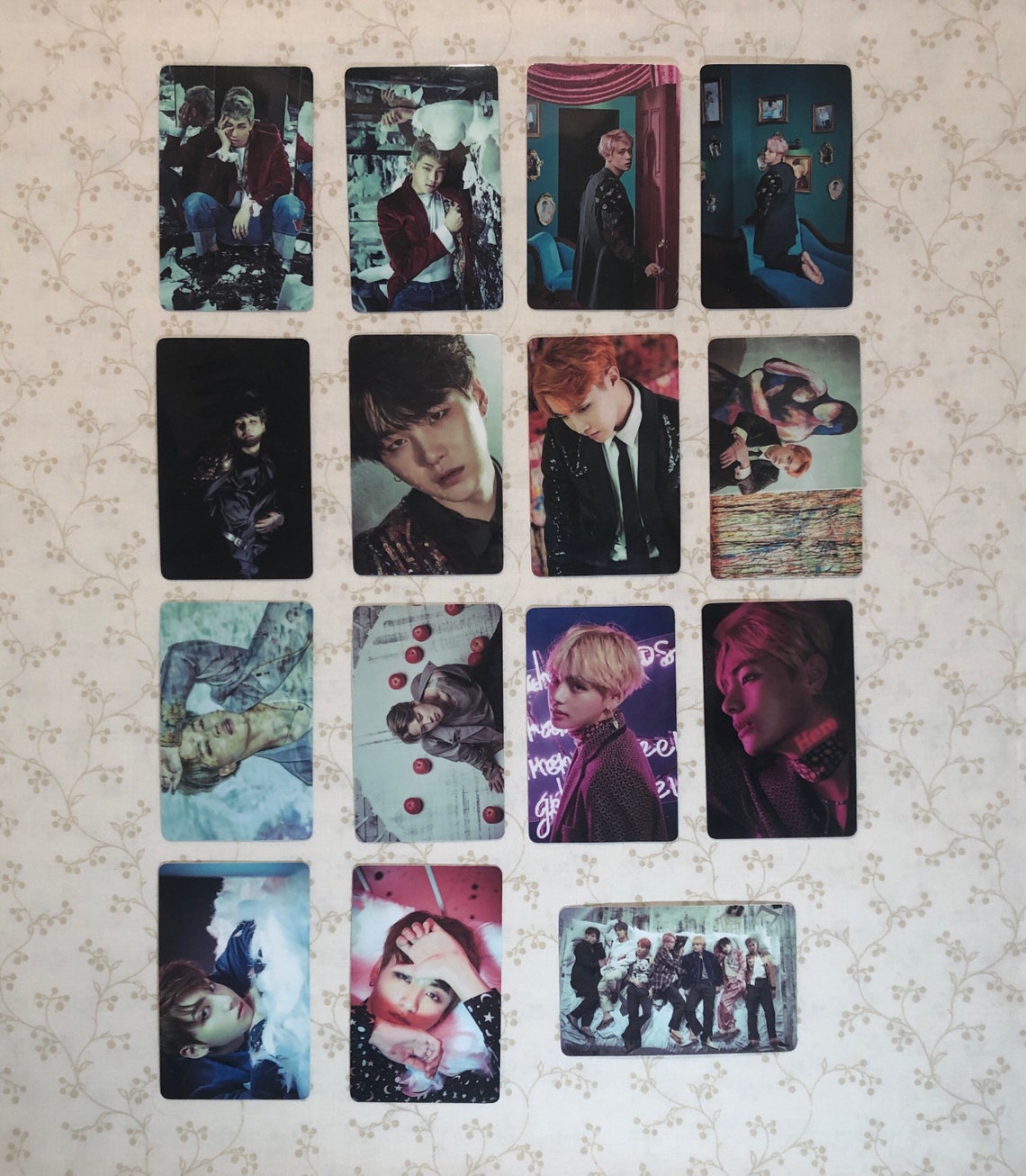 BTS WINGS Photocards Laminated Waterproof Etsy