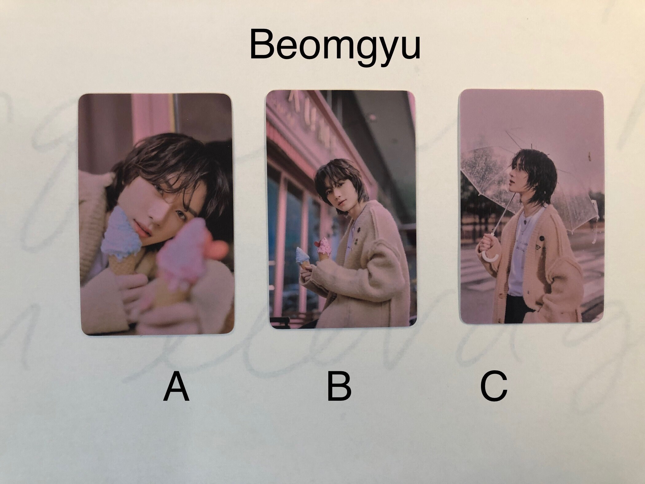 TXT 'YOU' Photocards FREEZE Waterproof Laminated Etsy