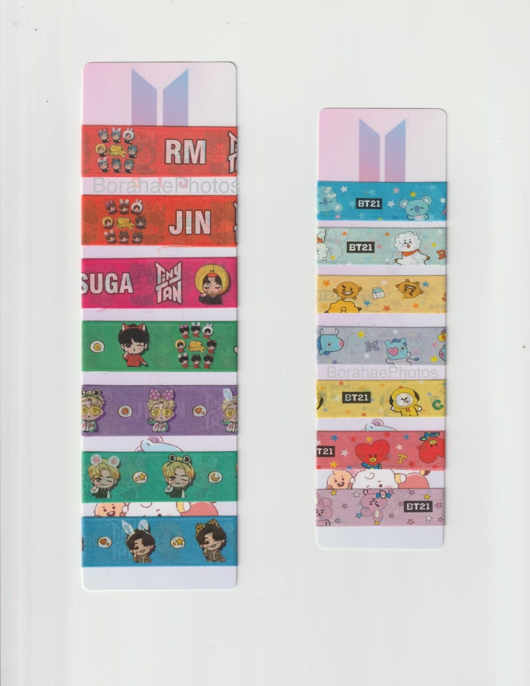 BTS Washi Tape Samples BT21 Tinytan RM Jin Suga - Etsy