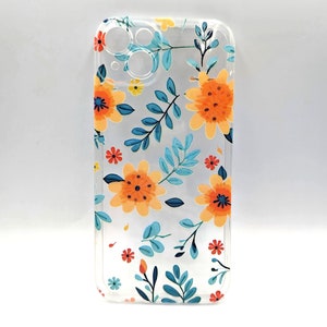 Elegant Flower Pattern Case - Phone Cover for iPhone Samsung Google Pixel - Stylish Floral Design