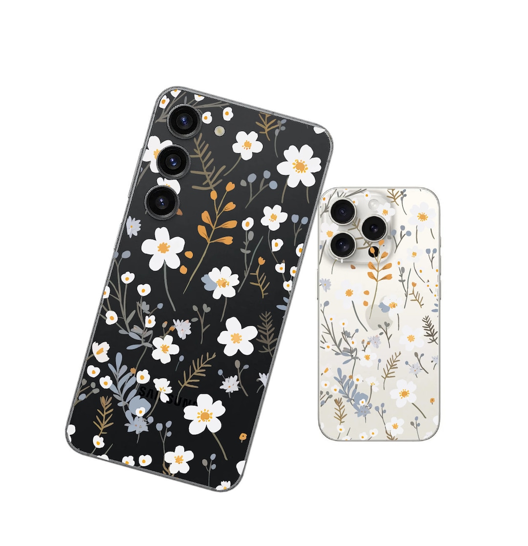 Small Flower Print Phone Case, Elegant Floral Pattern Cover for Iphone ...