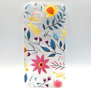 Elegant Flower Pattern Case - Phone Cover for iPhone Samsung Google Pixel - Stylish Floral Design