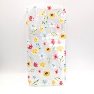 Coque de portable à motif floral pour iPhone, Samsung, Google Pixel, Xiaomi Redmi, OnePlus Small Flowers Design 1