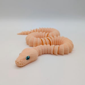 Ledad rosa ormleksak – 3D-utskriven Fidget Reptile