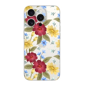 Vibrant Garden Floral Phone Case - Elegant & Protective Cover for Apple Samsung Google - Floral Print
