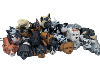 3D Printed Articulated Dog Keychain: 23 Breed Designs