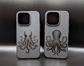 Handyhülle für iPhone, Samsung, Google Pixel Octopus Print Design