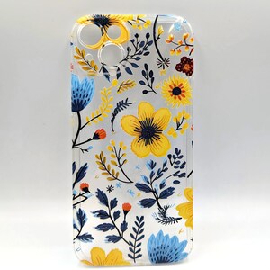 Elegant Flower Pattern Case - Phone Cover for iPhone Samsung Google Pixel - Stylish Floral Design