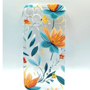 Elegant Flower Pattern Case - Phone Cover for iPhone Samsung Google Pixel - Stylish Floral Design
