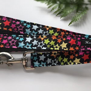 Bright star dog lead, padded handle