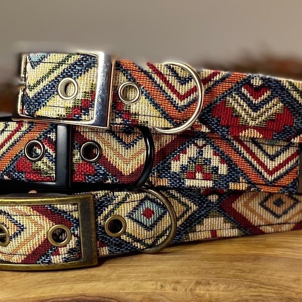 Aztec dog collar, optional matching lead available