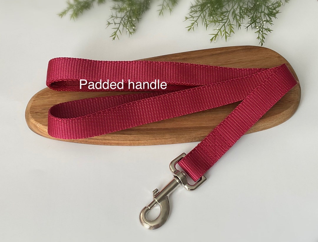 Metall-Hundeleine Mit Polsterung – Robust & Komfortabel, 122 Cm In Rot