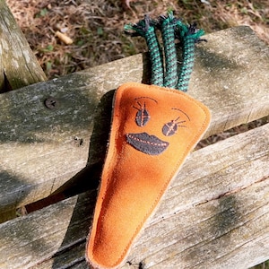 Candice the Carrot , Eco dog toy, tough dog toy