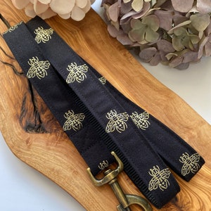 Golden bee dog lead