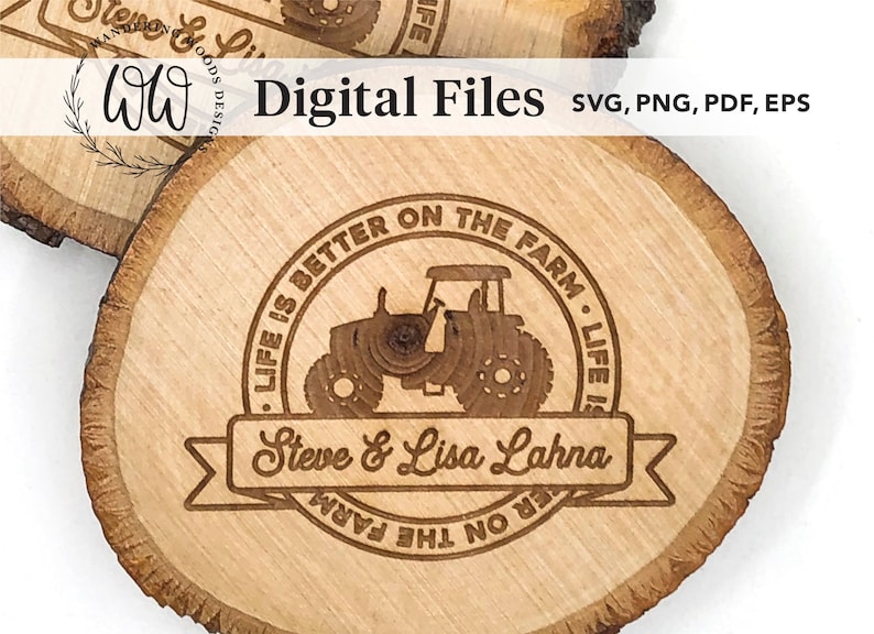 Farm Coasters Svg File for Glowforge / Farmer Svg / Glowforge, Laser ...