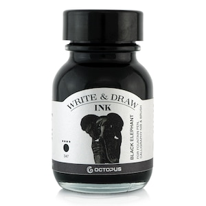 Octopus Write & Draw Ink Bottle 50ml - BLACK ELEPHANT