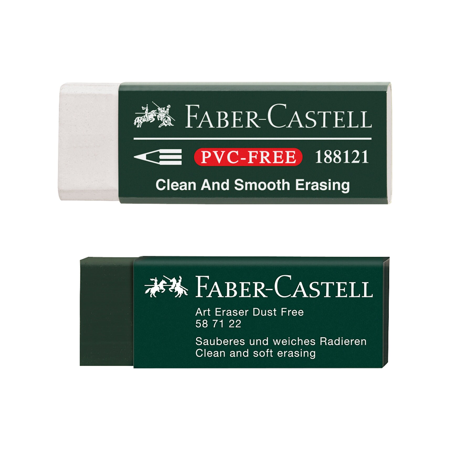 Faber-Castell Dust-Free Vinyl Art Eraser Green