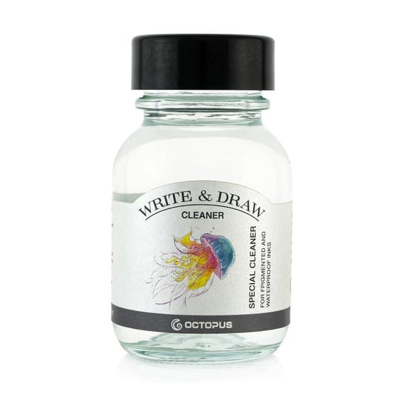 Octopus Write & Draw Special Cleaner 50 ml for Write and Draw Inks ,Pigmented Inks, Fountain Pens