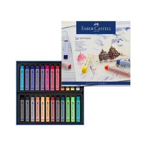 Miękkie pastele Tektura 12/24 Portfel firmy Faber-Castell