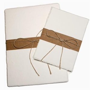 Handgeschöpftes Papier in den Größen A4 & A3, 100% Baumwolle, 150 g/m², handgeschöpftes Papier mit Büttenrand