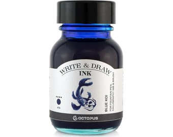 Octopus Write & Draw Ink Bottle 50ml - BLUE KOI
