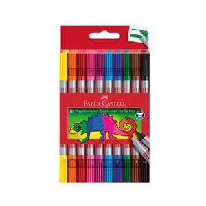 Fibre Tip Pen Wallet of 10 by Faber-Castell