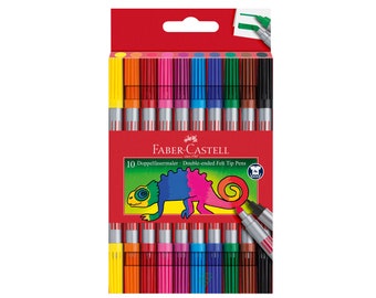 Fibre Tip Pen Wallet of 10 by Faber-Castell