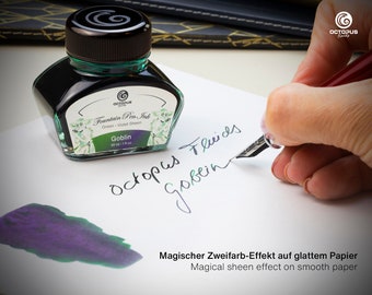 Octopus Sheen Ink Grün mit Violett Flasche 30ml - GOBLIN