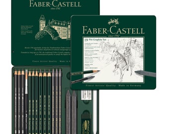 Pitt Graphite Set Tin of 19 by Faber-Castell