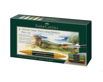 Watercolor Marker Set of 5 for Plein Air, Albrecht Dürer by Faber-Castell