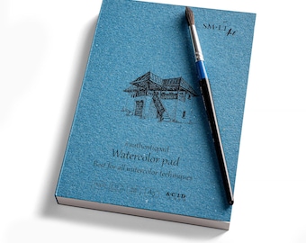 Watercolor Pad 280 gsm Authentic by SM-LT A5 5-4/5" x 8 1/3" (148 x 210 mm)