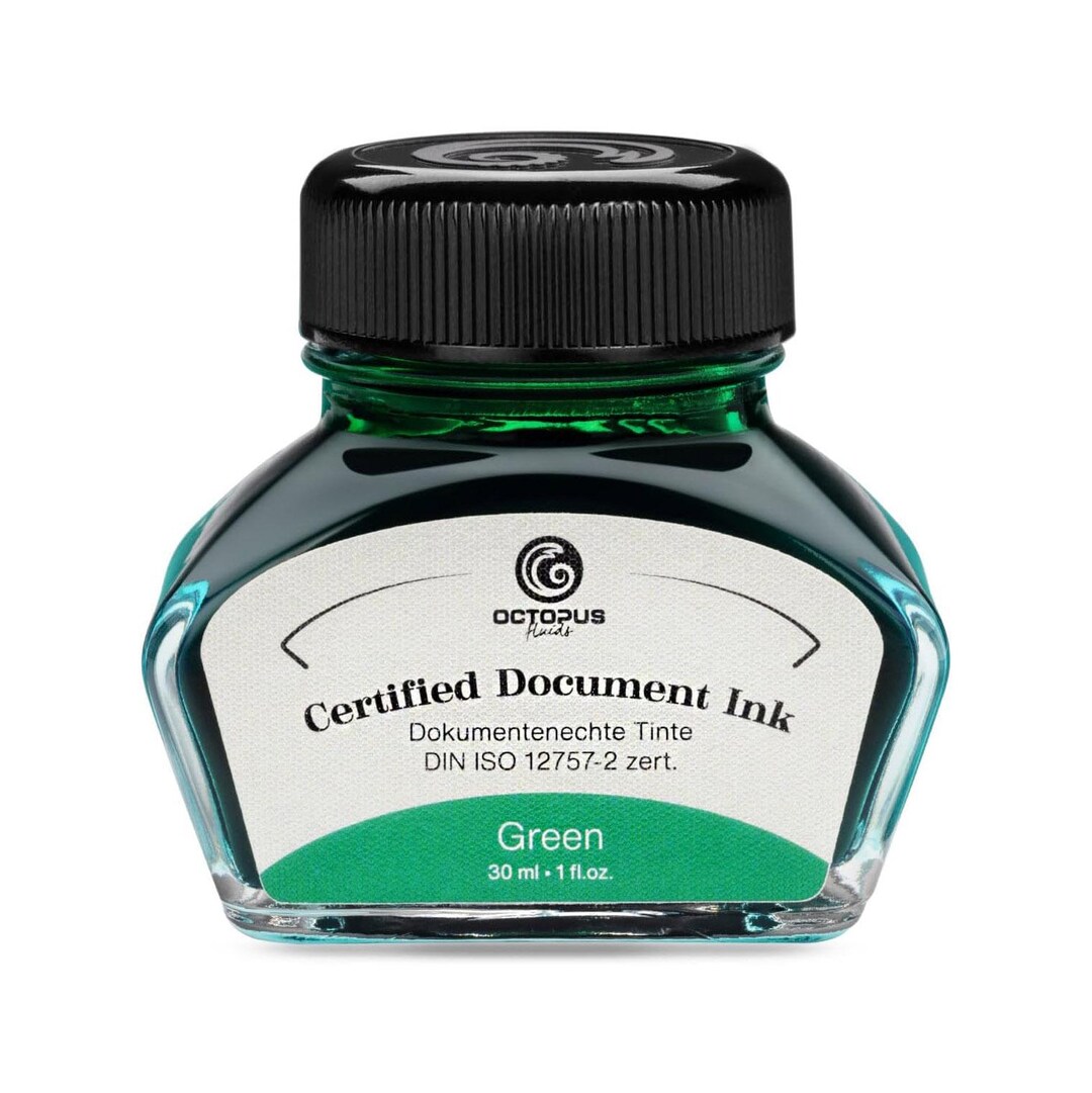 Can Doc Ink Colors Octopus Document Ink Green Bottle 30ml, Certified Fountain Pen Ink ...