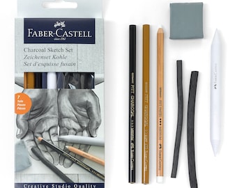Charcoal Sketch Set 7 Piece by Faber-Castell