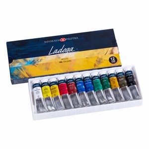 Oil Colors Ladoga Set 12 Tubes in 18 ml by Nevskaya Palitra