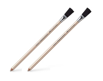 Eraser Pencils with Brush Perfection Pack of 2 by Faber-Castell