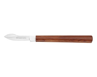 Coltello cancellabile Art di Faber-Castell, manico in legno
