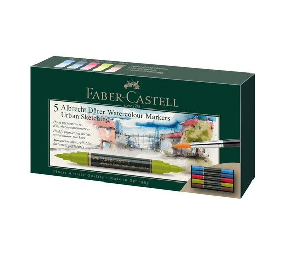 Watercolor Marker Set of 5 for Urban Sketching, Albrecht Dürer by Faber-Castell
