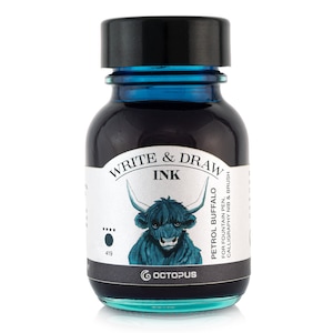 Octopus Write & Draw Ink Bottle 50ml - PETROL BUFFALO