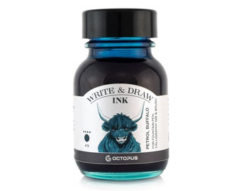 Octopus Write & Draw Ink Bottle 50ml - PETROL BUFFALO