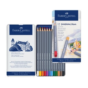 Watercolor Pencils Tin of 12 Goldfaber by Faber-Castell