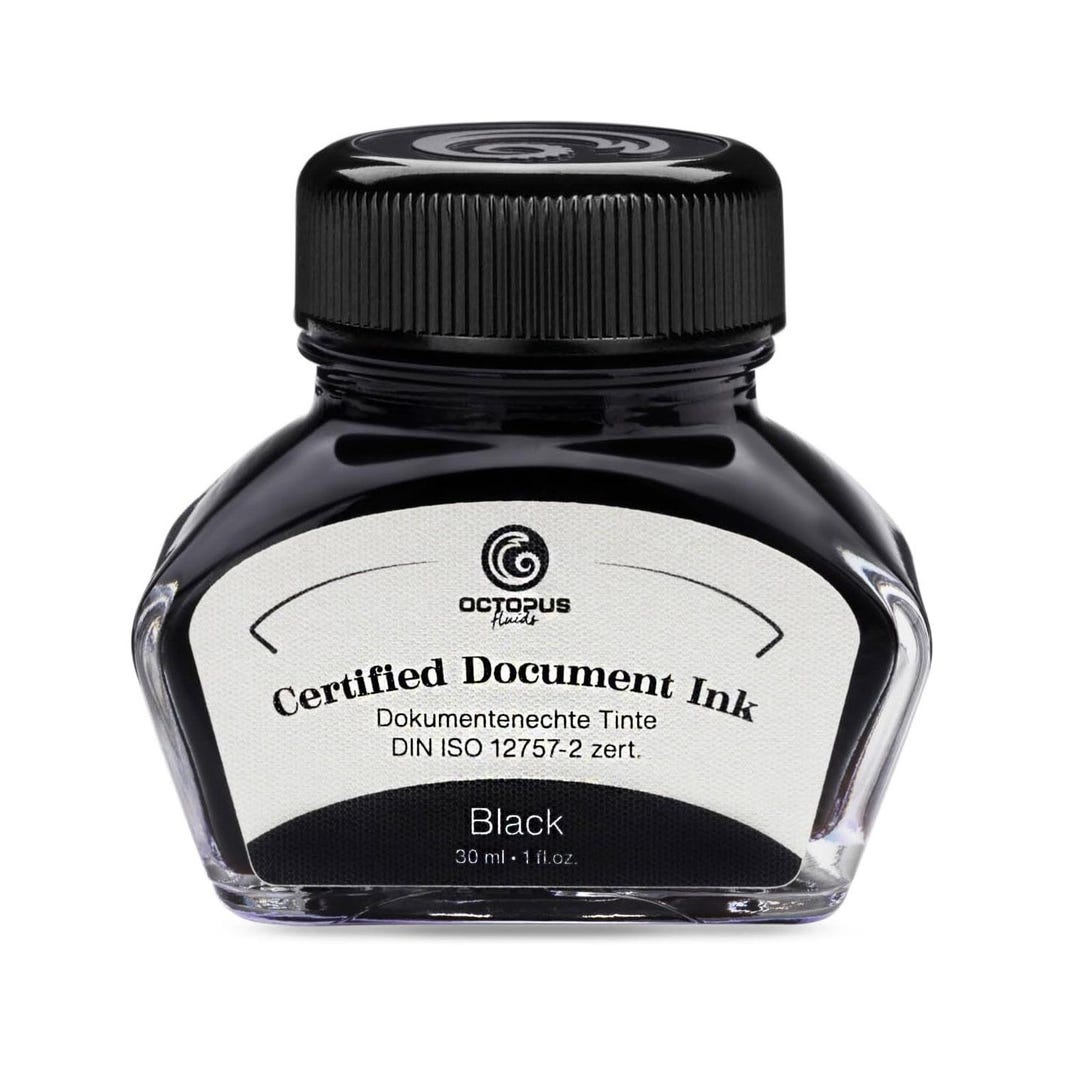 Octopus Document Ink Black Bottle 30ml, Certified Fountain Pen Ink ...