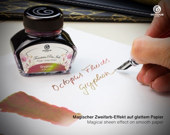 Octopus Sheen Ink Braun mit Grüner Flasche 30ml - GRYPHON