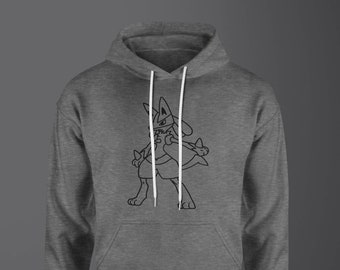 lucario hoodie with ears
