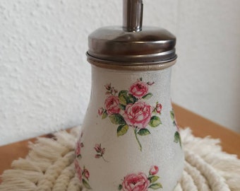 Zuckerspender/ Zuckerstreuer im Vintagestil Rosen/ Blumen