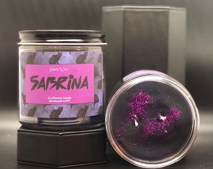 SABRINA Candle 12 Oz. 2wick Parasoy Wax Chilling Adventures Etsy