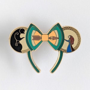 Thistle Ears Pin - Merida inspired, Brave inspired, Disney fantasy pin, hard enamel, Mickey ears