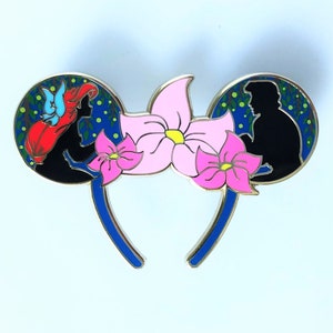 Stargazer Ears Pin - Ariel inspired, Disney fantasy pin, hard enamel, Mickey ears