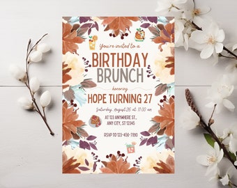 Birthday Brunch Invitation